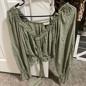 Off the shoulder boutique style top